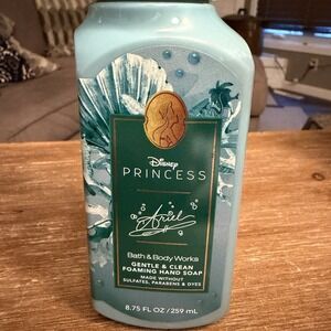 DISNEY PRINCESS ARIEL GENTLE FOAMING HAND SOAP WASH 8.75 OZ BATH BODY WORKS AQUA